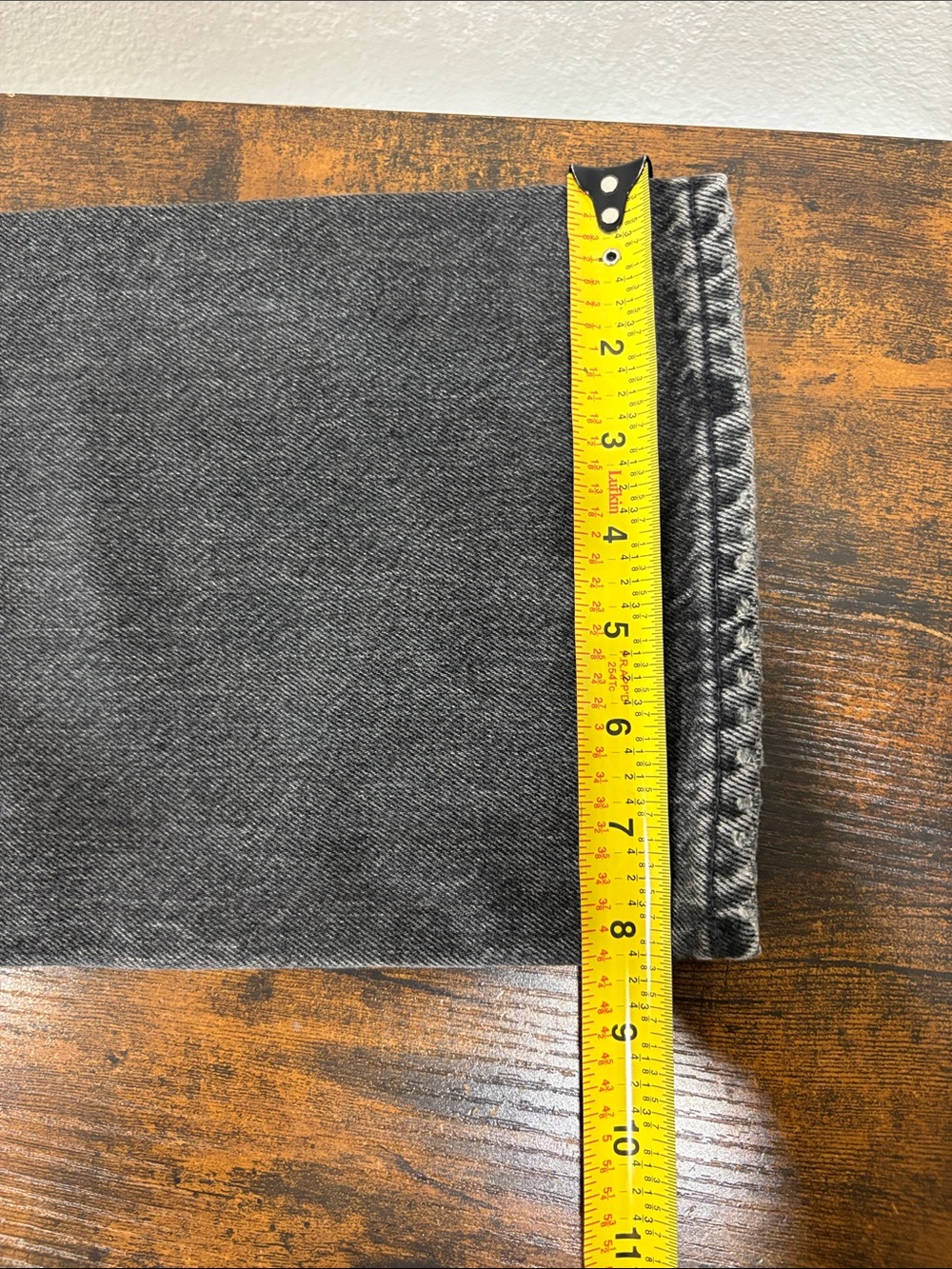 Buck Mason Women’s The Original Straight Leg Mid Rise Jeans Size 23 Charcoal - Picture 11 of 13